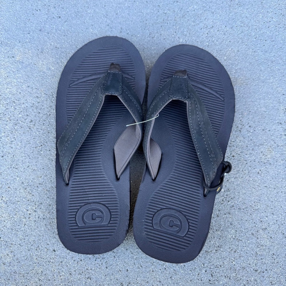 Cobian Ridgeline Mens Black Flip Flops Thong Sandals RID20-001-08 Size‎ 8 NEW